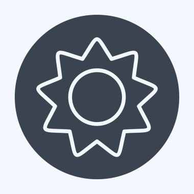 Simge Çöreği. Kahve sembolüyle ilgili. Kabartma tarzı. Basit dizayn edilebilir. Basit resimleme