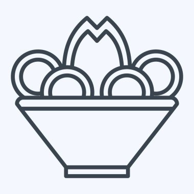 İkon Pelmeni. Rusya sembolüyle ilgili. Sıra tarzı. Basit dizayn edilebilir. Basit resimleme