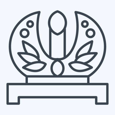 İkon Taç. Rusya sembolüyle ilgili. Sıra tarzı. Basit dizayn edilebilir. Basit resimleme