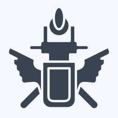 Simge amblemi. Rusya sembolüyle ilgili. Kabartma tarzı. Basit dizayn edilebilir. Basit resimleme