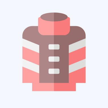 Icon İtfaiyecisi. İtfaiyeci sembolüyle ilgili. Düz stil. Basit dizayn edilebilir. Basit resimleme