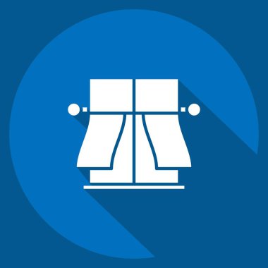 Perde sembolüyle ilişkili Simge Kafe Biçimi 2. Uzun gölge tarzı. Basit dizayn edilebilir. Basit resimleme