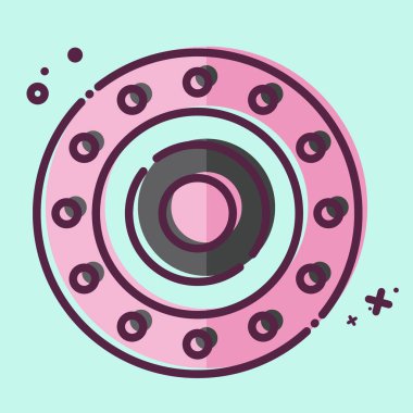 Icon Çin Burcu. Burç sembolüyle ilgili. MBE tarzı. Basit dizayn edilebilir. Basit resimleme