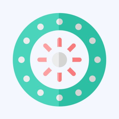 Simge Zodiac. Burç sembolüyle ilgili. Düz stil. Basit dizayn edilebilir. Basit resimleme