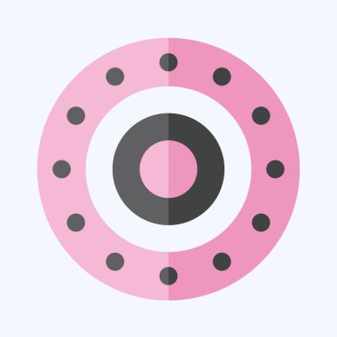 Icon Çin Burcu. Burç sembolüyle ilgili. Düz stil. Basit dizayn edilebilir. Basit resimleme