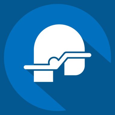 Simge Miğferi. İtfaiyeci sembolüyle ilgili. Uzun gölge tarzı. Basit dizayn edilebilir. Basit resimleme