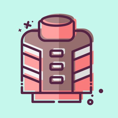 Icon İtfaiyecisi. İtfaiyeci sembolüyle ilgili. MBE tarzı. Basit dizayn edilebilir. Basit resimleme