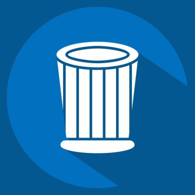 Simge aşçısı şapkası. Şapka sembolüyle ilgili. Uzun gölge tarzı. Basit dizayn edilebilir. Basit resimleme