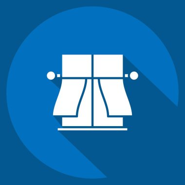 Perde sembolüyle ilişkili Simge Kafe Biçimi 2. Uzun gölge tarzı. Basit dizayn edilebilir. Basit resimleme