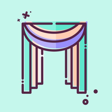 Simge Temel Tekniği. Perde sembolüyle ilgili. MBE tarzı. Basit dizayn edilebilir. Basit resimleme