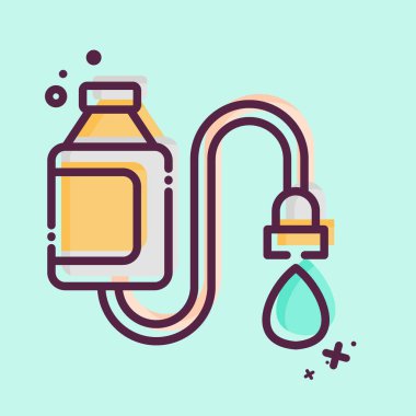 Simge Su Filtresi. Sırt çantası sembolüyle ilgili. MBE tarzı. Basit dizayn edilebilir. Basit resimleme