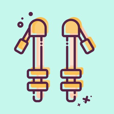 Icon Trek Polonyalıları. Sırt çantası sembolüyle ilgili. MBE tarzı. Basit dizayn edilebilir. Basit resimleme