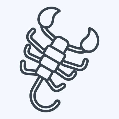 Simge Akrep. Burç sembolüyle ilgili. Sıra tarzı. Basit dizayn edilebilir. Basit resimleme