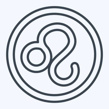 Simge Aslan İşareti. Burç sembolüyle ilgili. Sıra tarzı. Basit dizayn edilebilir. Basit resimleme