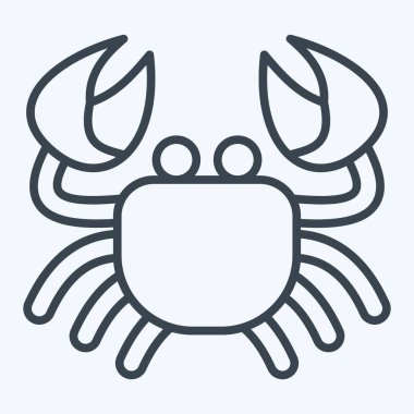 İkon Kanser. Burç sembolüyle ilgili. Sıra tarzı. Basit dizayn edilebilir. Basit resimleme