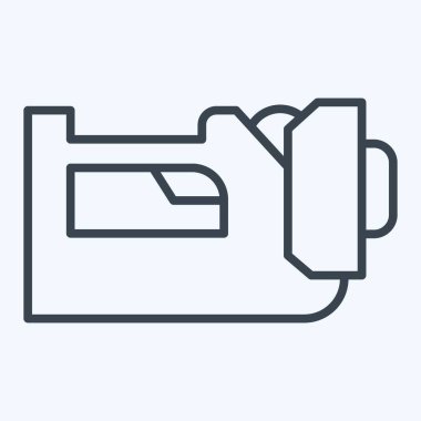 Simge Feneri. İtfaiyeci sembolüyle ilgili. Sıra tarzı. Basit dizayn edilebilir. Basit resimleme