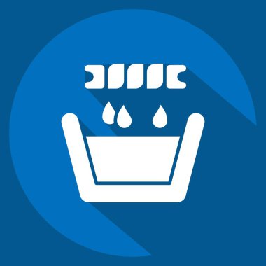 Simge Dönen Kıyafetler. Çamaşır sembolüyle ilgili. Uzun gölge tarzı. Basit dizayn edilebilir. Basit resimleme