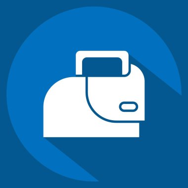 Simge demiri. Çamaşır sembolüyle ilgili. Uzun gölge tarzı. Basit dizayn edilebilir. Basit resimleme