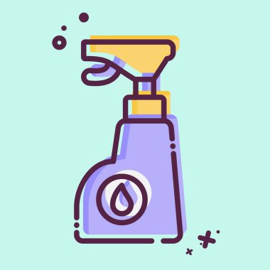 Simgesel Kimya. Çamaşır sembolüyle ilgili. MBE tarzı. Basit dizayn edilebilir. Basit resimleme