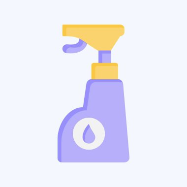 Simgesel Kimya. Çamaşır sembolüyle ilgili. Düz stil. Basit dizayn edilebilir. Basit resimleme