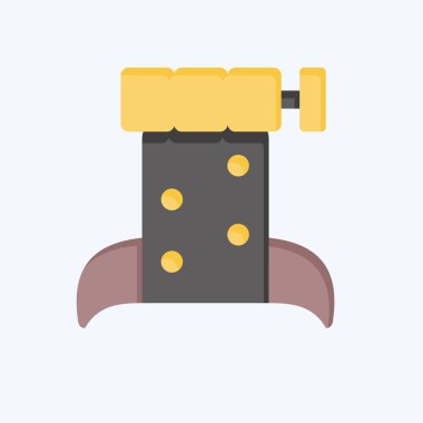 Simge Sealife. Plastik Kirlilik sembolüyle ilgili. Düz stil. Basit dizayn edilebilir. Basit resimleme