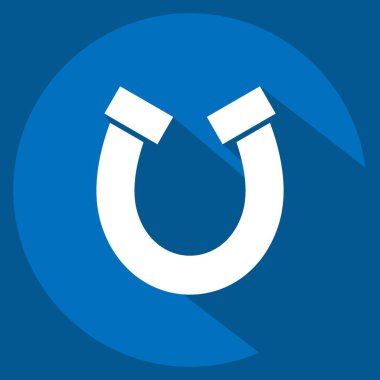 Simge At Nalı. İrlanda sembolüyle ilgili. Uzun gölge tarzı. Basit dizayn edilebilir. Basit resimleme