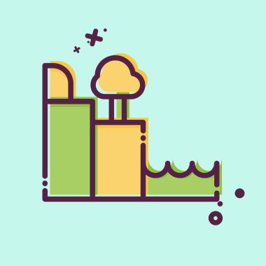 Simge Moher Uçurumları. İrlanda sembolüyle ilgili. MBE tarzı. Basit dizayn edilebilir. Basit resimleme