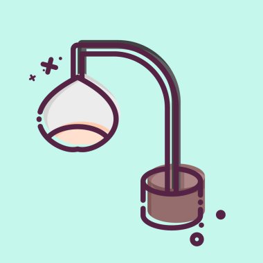 Simge Lambası. Ev dekorasyonu sembolüyle ilgili. MBE tarzı. Basit dizayn edilebilir. Basit resimleme