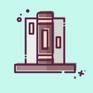 Simge Kitap Ucu. Ev dekorasyonu sembolüyle ilgili. MBE tarzı. Basit dizayn edilebilir. Basit resimleme