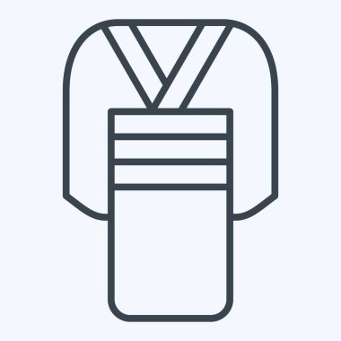 Simge Kimono. Sakura Festivali sembolüyle ilgili. Sıra tarzı. Basit dizayn edilebilir. Basit resimleme