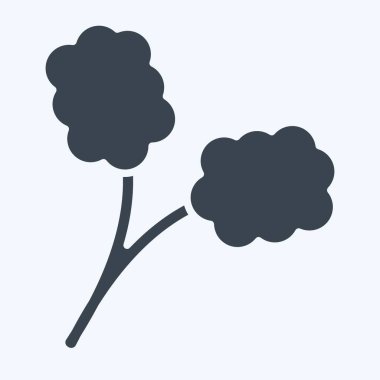 Simge Normal Alveoli. Solunum Terapisi sembolüyle ilgili. Kabartma tarzı. Basit dizayn edilebilir. Basit resimleme