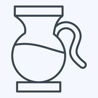 Icon Sangria. İspanya sembolüyle ilgili. Sıra tarzı. Basit dizayn edilebilir. Basit resimleme