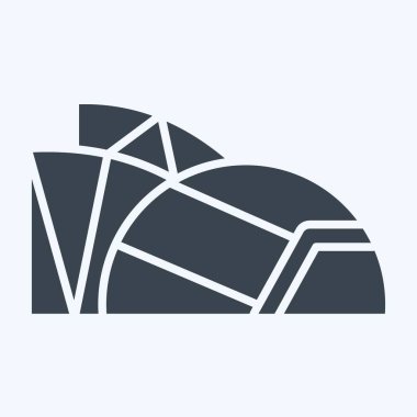 Icon Sanat Şehri. İspanya sembolüyle ilgili. Kabartma tarzı. Basit dizayn edilebilir. Basit resimleme