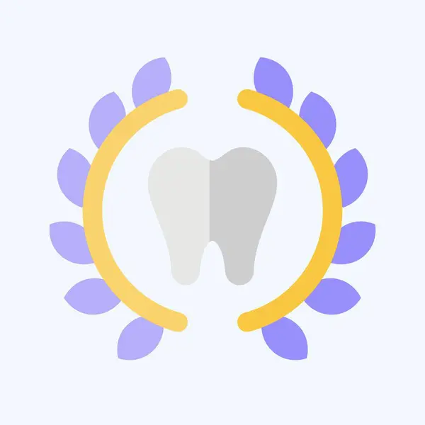 Icon Braces Relacionado Com Símbolo Dentário Estilo Plano Design Simples Vetor De Stock