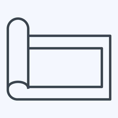 Simge halısı. Ev dekorasyonu sembolüyle ilgili. Sıra tarzı. Basit dizayn edilebilir. Basit resimleme