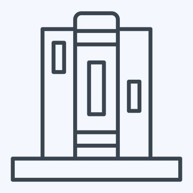 Simge Kitap Ucu. Ev dekorasyonu sembolüyle ilgili. Sıra tarzı. Basit dizayn edilebilir. Basit resimleme