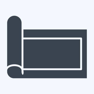 Simge halısı. Ev dekorasyonu sembolüyle ilgili. Kabartma tarzı. Basit dizayn edilebilir. Basit resimleme