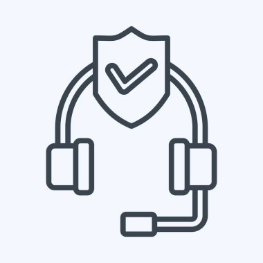 Simge Çağrı Merkezi. Finans sembolüyle ilgili. Sıra tarzı. Basit dizayn edilebilir. Basit resimleme