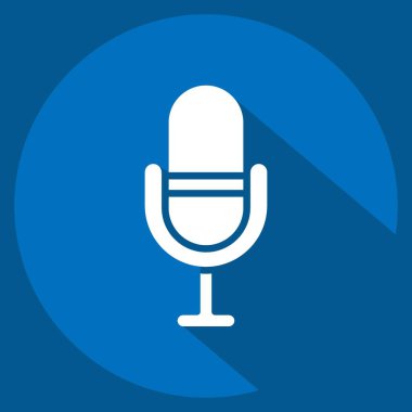 Simge Favori. Podcast sembolüyle ilgili. Uzun gölge tarzı. Basit dizayn edilebilir. Basit resimleme