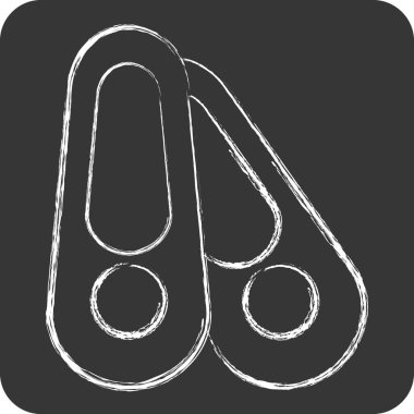 Simge Ayakkabılar. Shoemaker sembolüyle ilgili. Tebeşir stili. Basit dizayn edilebilir. Basit resimleme