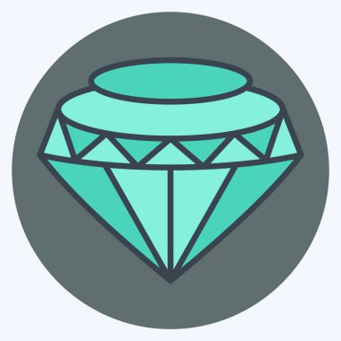 Simge Elmas. Hipster sembolüyle ilgili. renk arkadaşı stili. Basit dizayn edilebilir. Basit resimleme