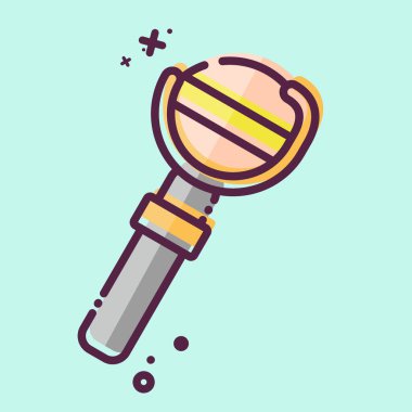 Simge Sihirli Asa. Ortaçağ sembolüyle ilgili. MBE tarzı. Basit dizayn edilebilir. Basit resimleme