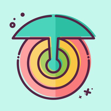 Simge Yayını. Uydu sembolüyle ilgili. MBE tarzı. Basit dizayn edilebilir. Basit resimleme