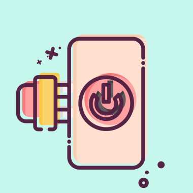 Simge Akıllı Eklenti. Smart Home sembolüyle ilgili. MBE tarzı. Basit dizayn edilebilir. Basit resimleme