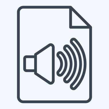 Simge Ses Dosyası. Podcast sembolüyle ilgili. Sıra tarzı. Basit dizayn edilebilir. Basit resimleme