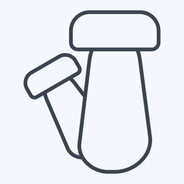 İkon mantarı. Vegan sembolüyle ilgili. Sıra tarzı. Basit dizayn edilebilir. Basit resimleme