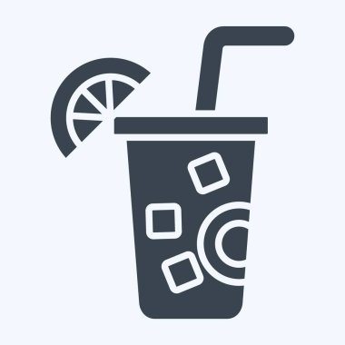 Icon Lemon. Vegan sembolüyle ilgili. Kabartma tarzı. Basit dizayn edilebilir. Basit resimleme