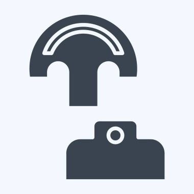 Simge deseni. Shoemaker sembolüyle ilgili. Kabartma tarzı. Basit dizayn edilebilir. Basit resimleme