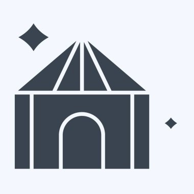 Simge Sirki. Sihirli sembolle ilgili. Kabartma tarzı. Basit dizayn edilebilir. Basit resimleme