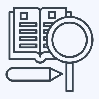 Simge Kitabı. Hipster sembolüyle ilgili. Sıra tarzı. Basit dizayn edilebilir. Basit resimleme